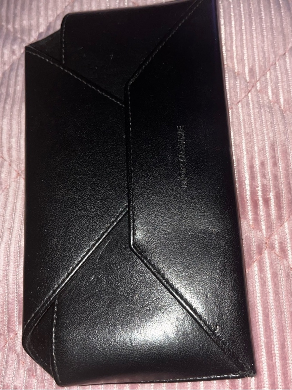Dior Authentic sunglasses leather, black Envelope sunglass case